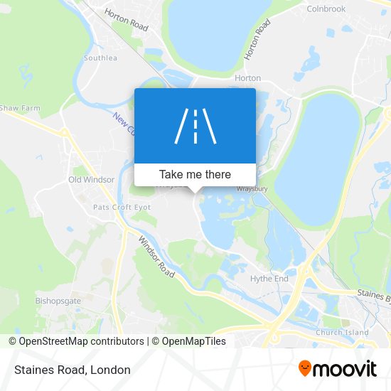 Staines Road map