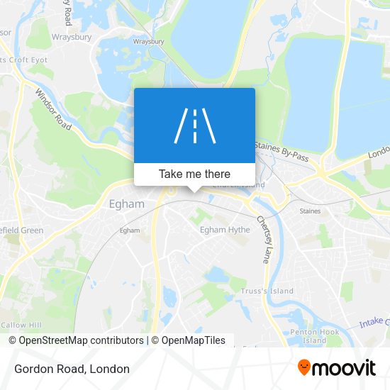 Gordon Road map