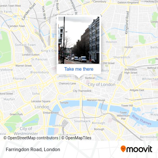 Farringdon Road map