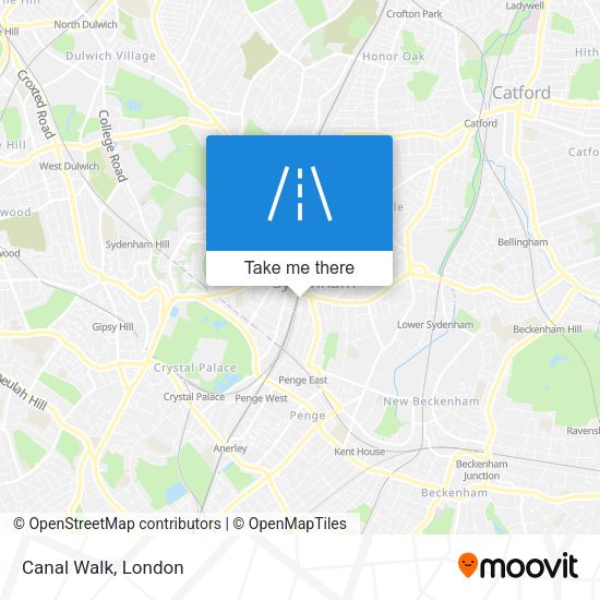 Canal Walk map