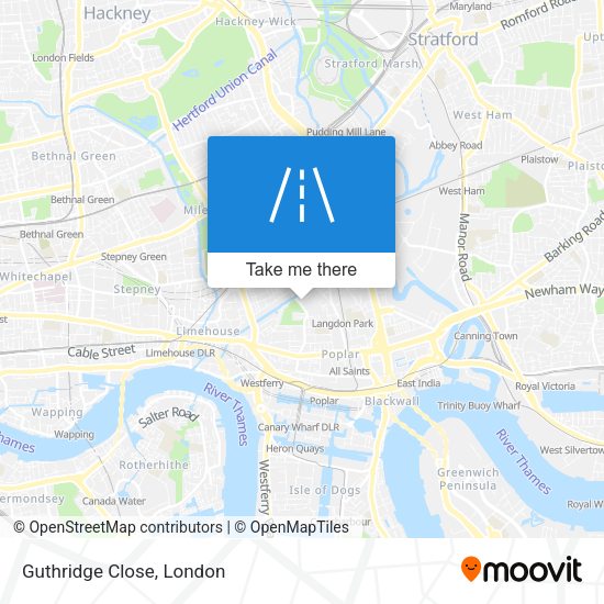 Guthridge Close map