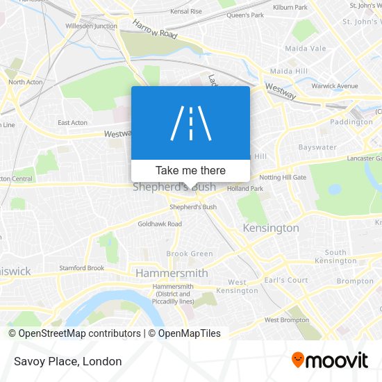 Savoy Place map