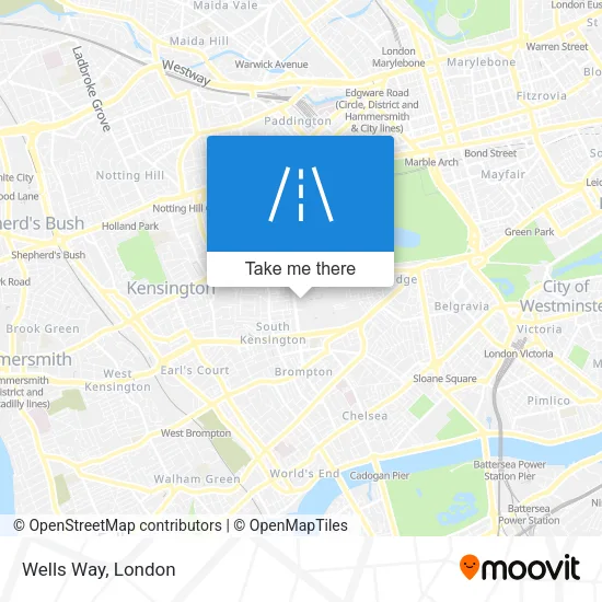 Wells Way map