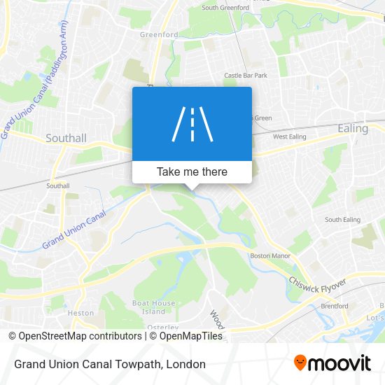 Grand Union Canal Towpath map