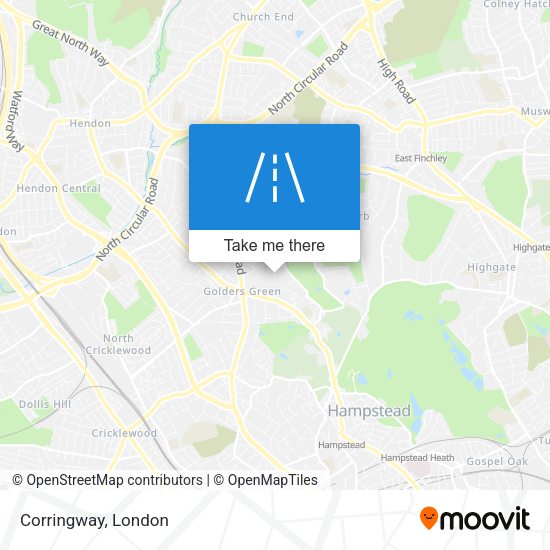 Corringway map