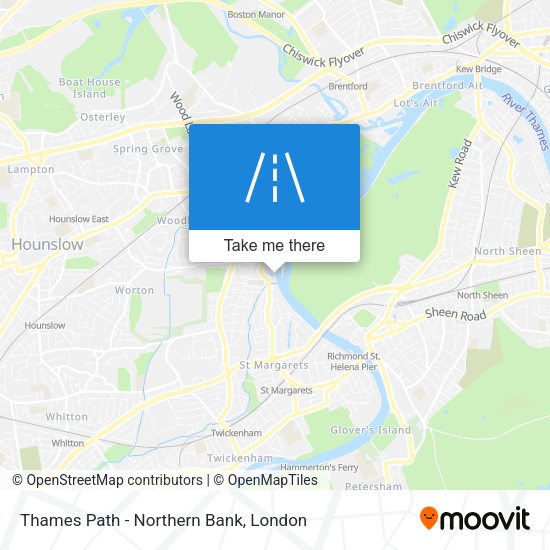 Thames Path - Northern Bank map