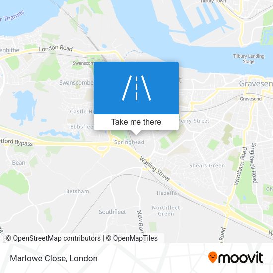Marlowe Close map