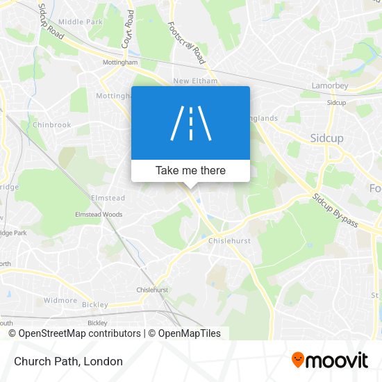 Church Path map