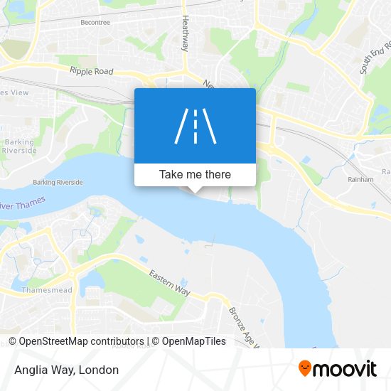 Anglia Way map