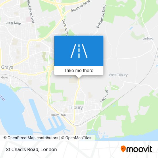 St Chad's Road map