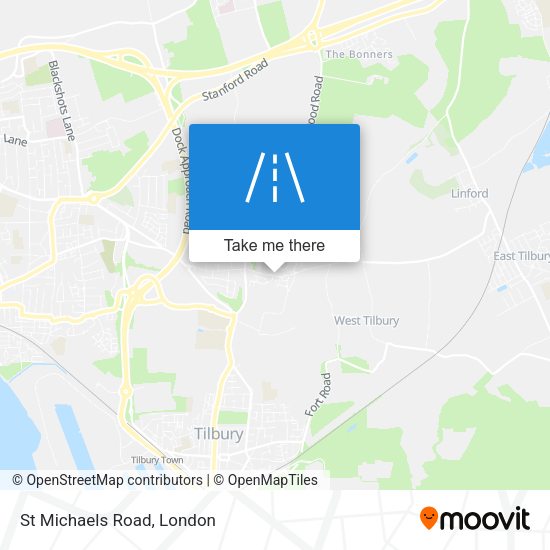 St Michaels Road map