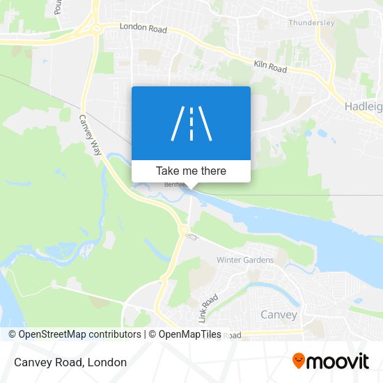 Canvey Road map