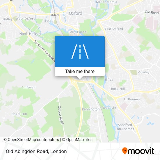 Old Abingdon Road map