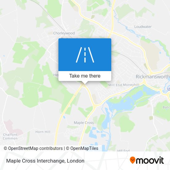 Maple Cross Interchange map