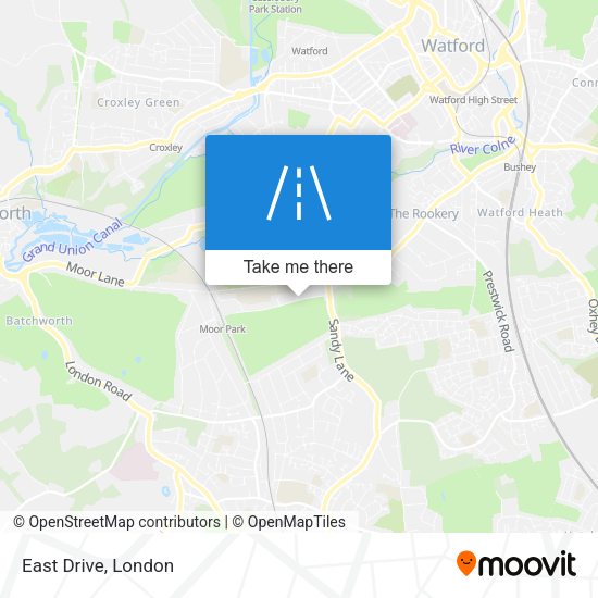East Drive map