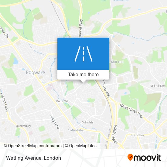 Watling Avenue map
