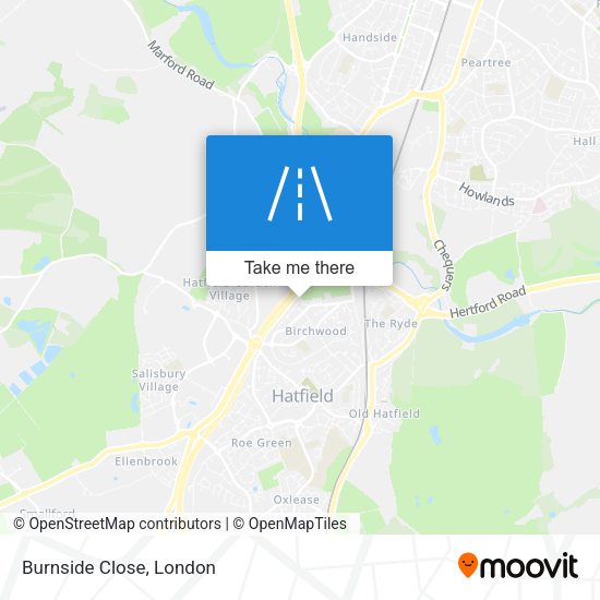 Burnside Close map