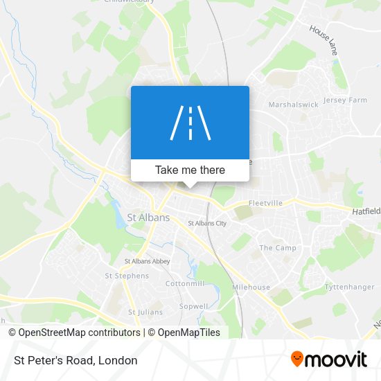 St Peter's Road map