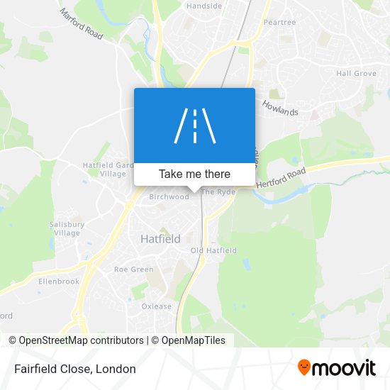 Fairfield Close map