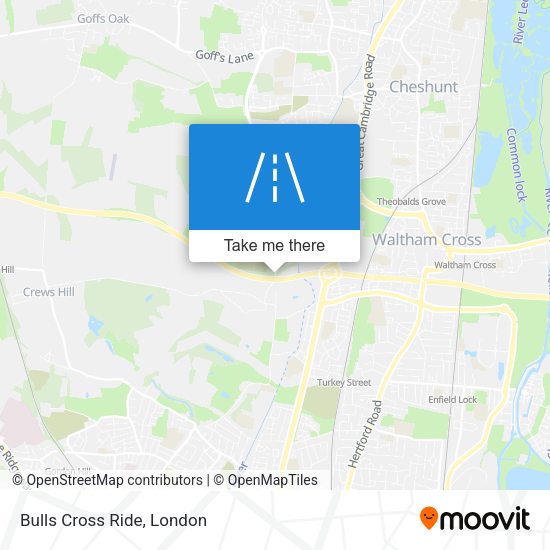 Bulls Cross Ride map