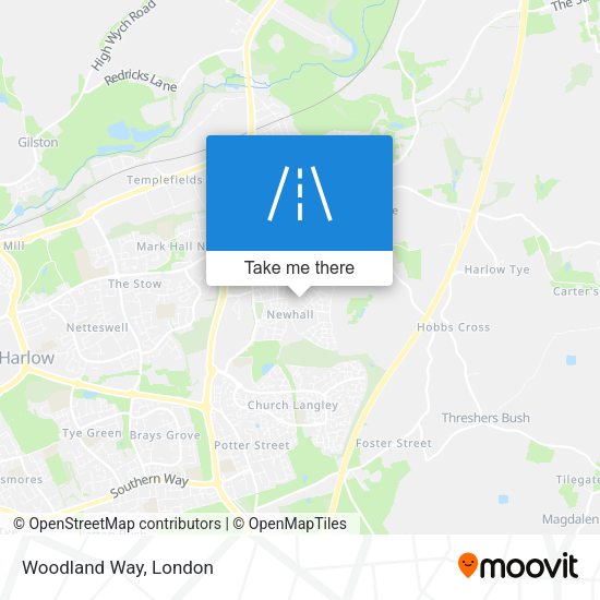 Woodland Way map