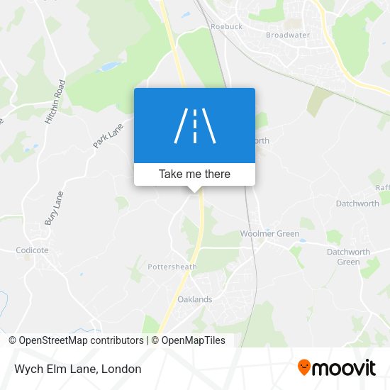 Wych Elm Lane map