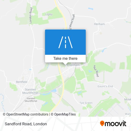 Sandford Road map