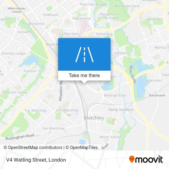 V4 Watling Street map