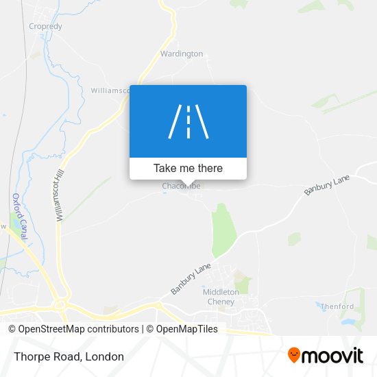 Thorpe Road map