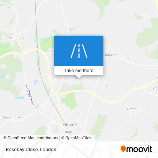 Rosebay Close map