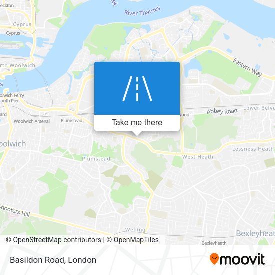 Basildon Road map