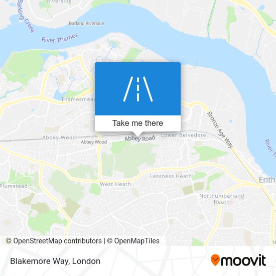 Blakemore Way map