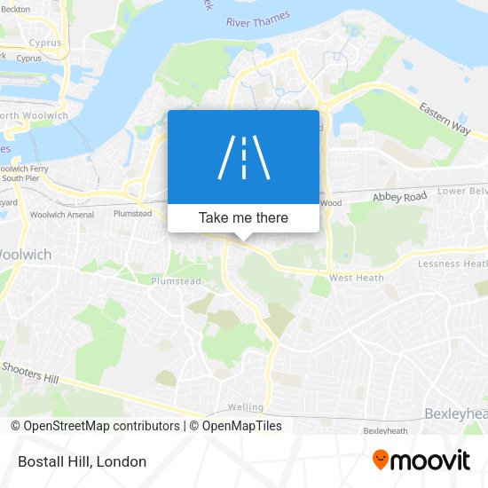 Bostall Hill map
