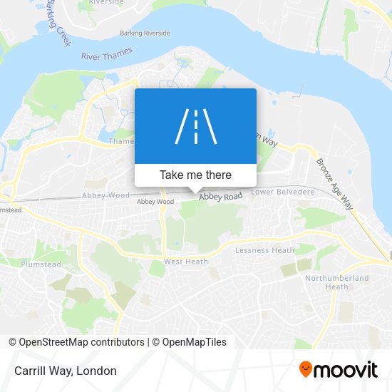 Carrill Way map