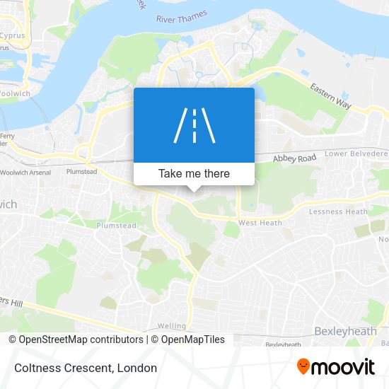 Coltness Crescent map