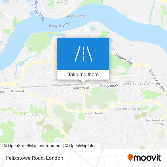 Felixstowe Road map