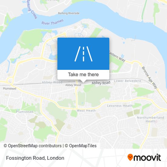 Fossington Road map