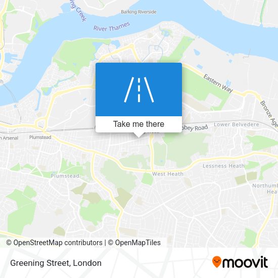 Greening Street map