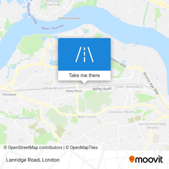 Lanridge Road map