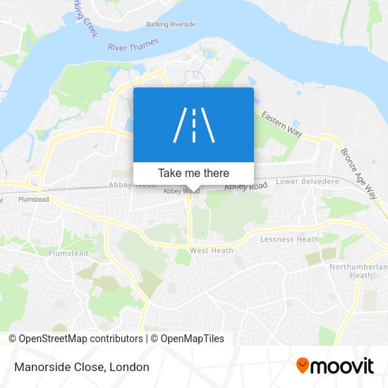 Manorside Close map