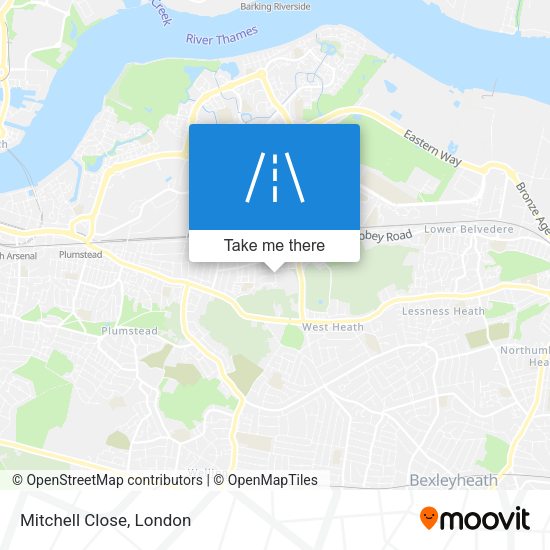 Mitchell Close map