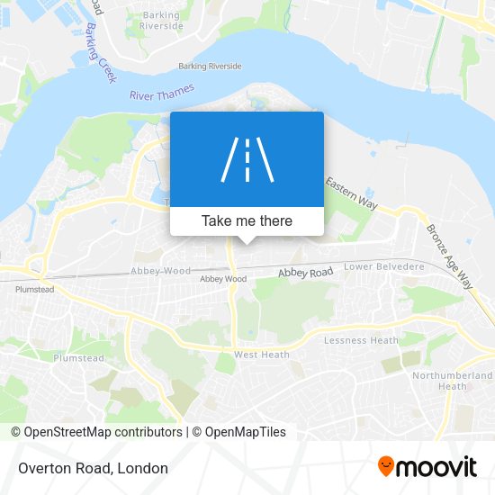 Overton Road map