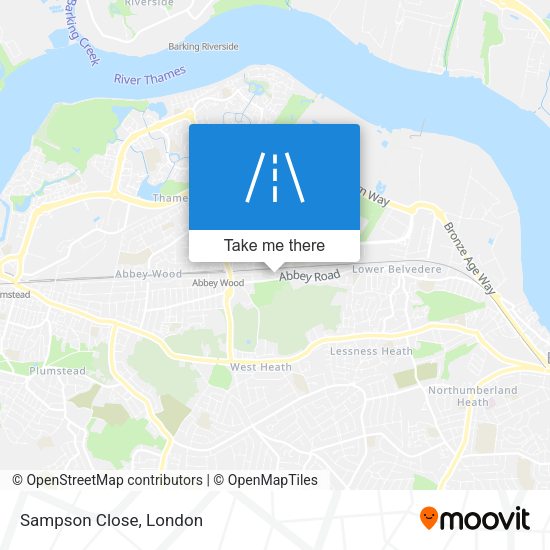 Sampson Close map