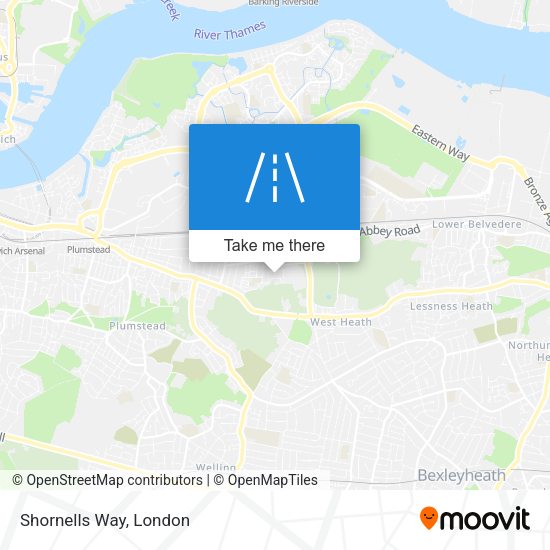 Shornells Way map
