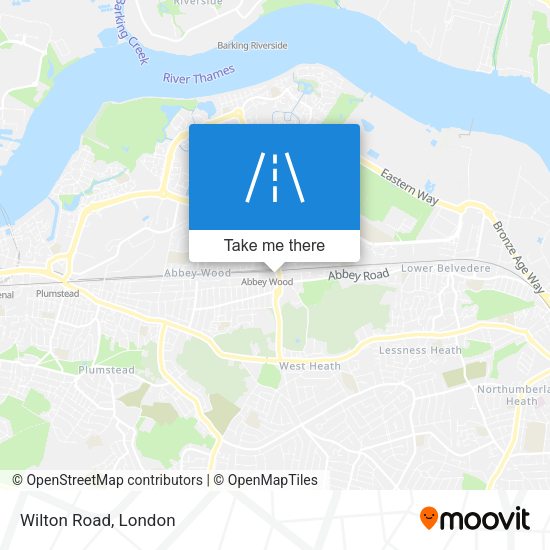 Wilton Road map