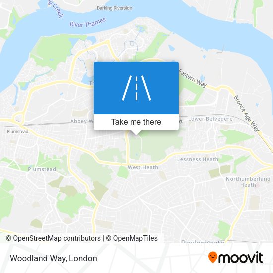 Woodland Way map