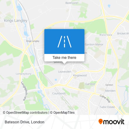 Bateson Drive map