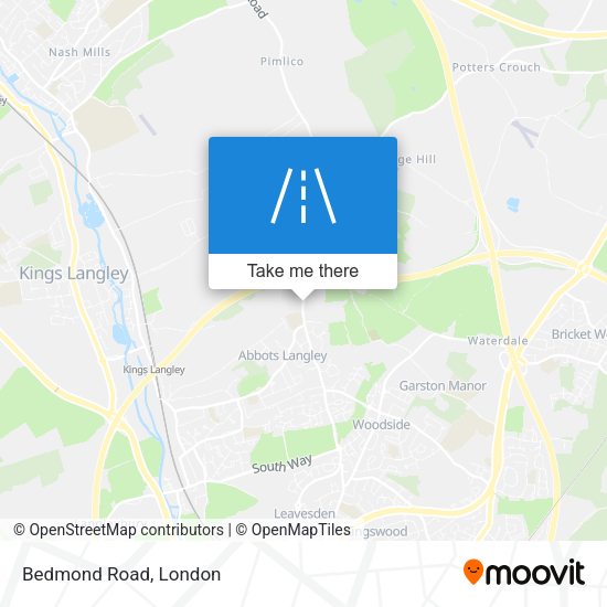 Bedmond Road map