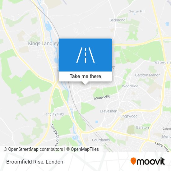 Broomfield Rise map