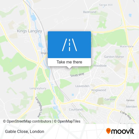 Gable Close map